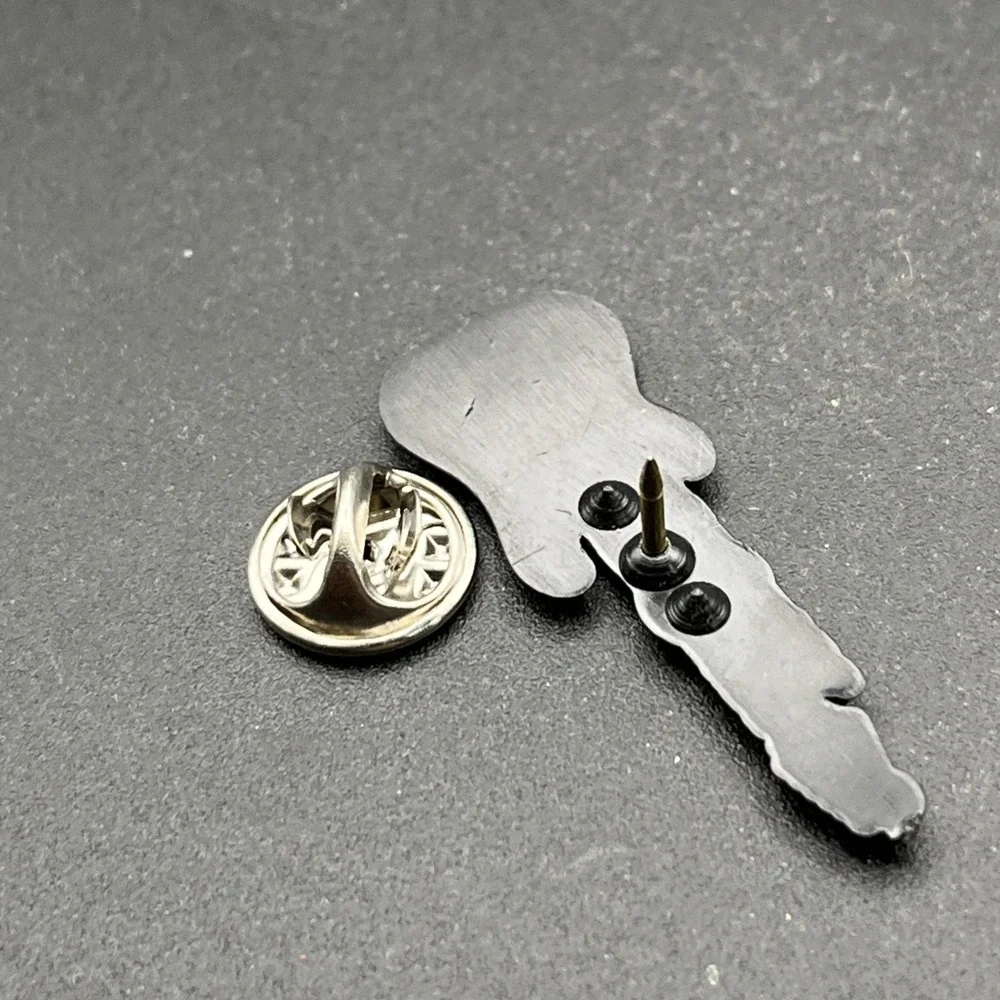 Lubbock Texas Guitar Plastic‎ Lapel Hat Pin